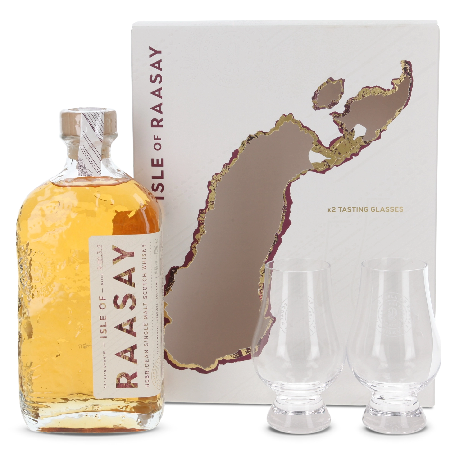 28301b isle of raasay single malt 2 glasses gift box